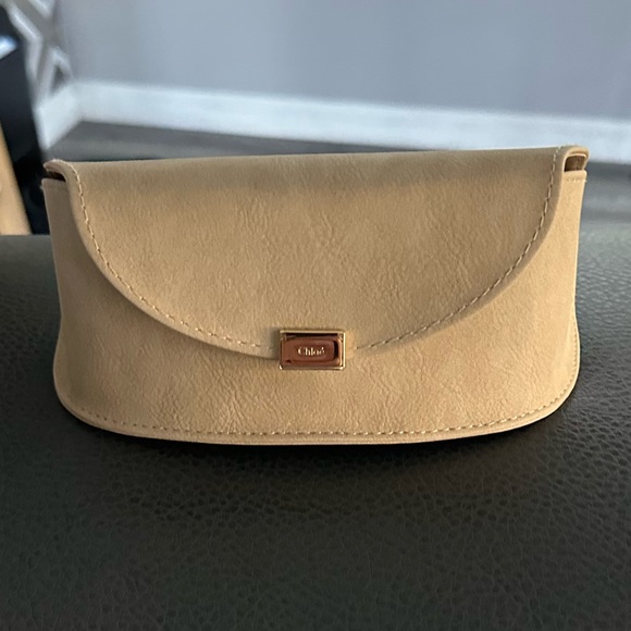 Chloe Accessories - NEW Extra Large Chloe Sunglasses Case Feels Like Suede with Cleaning Cloth